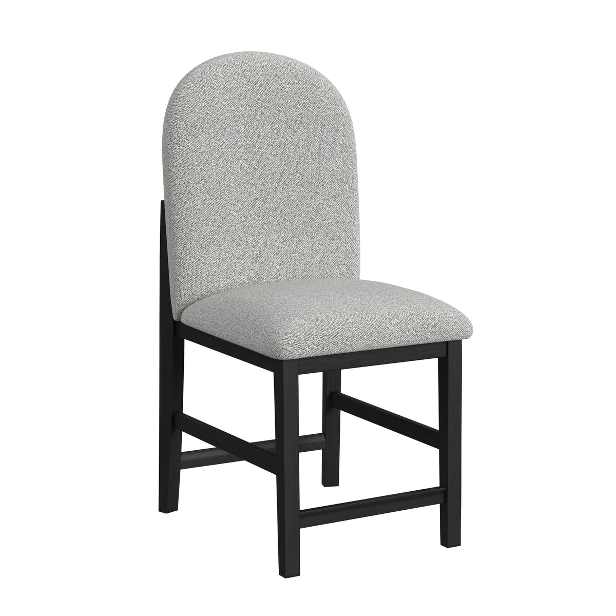 Portland Black/Grey Round Back Counter Stool (Set of 2) - Ornate Home