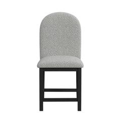 Portland Black/Grey Round Back Counter Stool (Set of 2) - Ornate Home