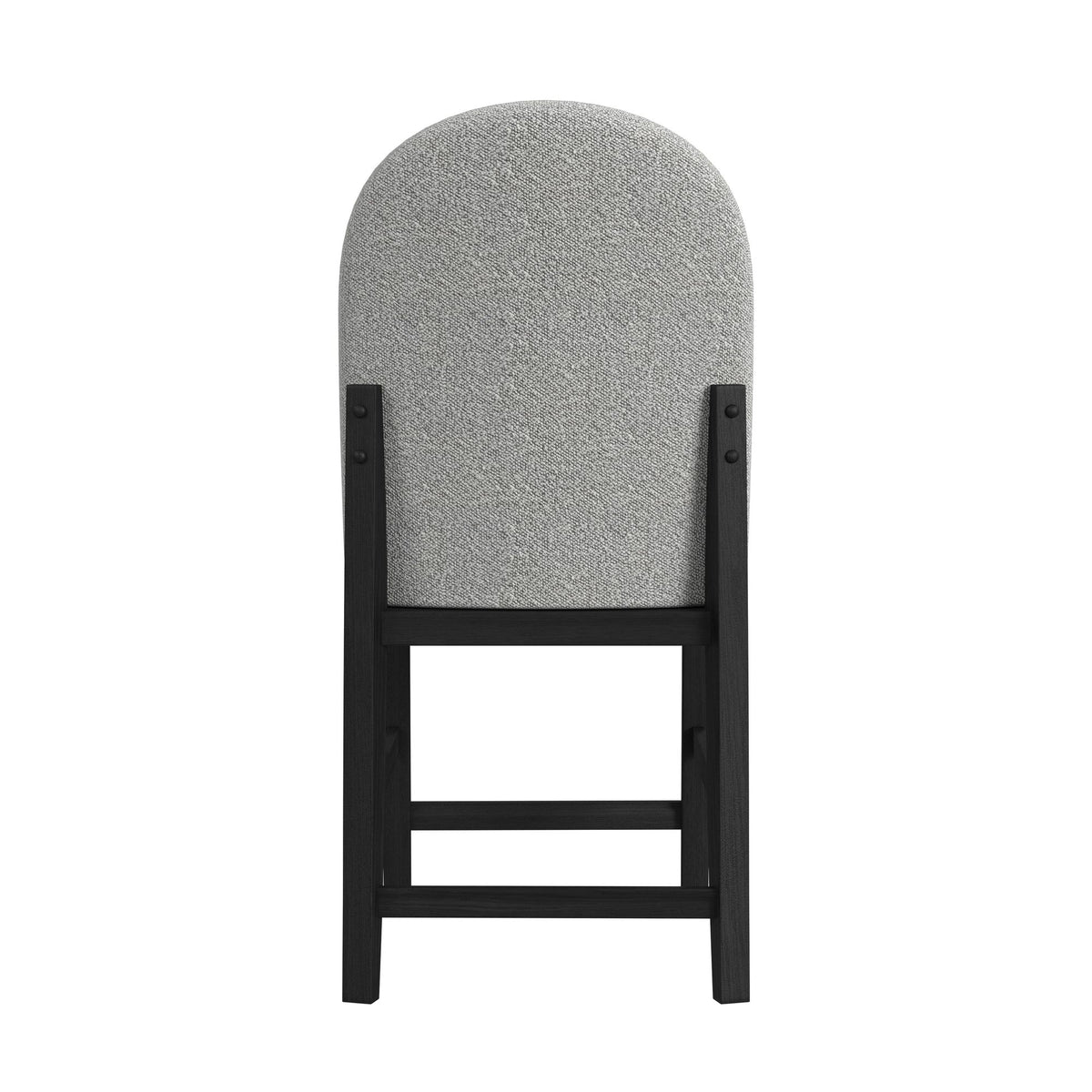 Portland Black/Grey Round Back Counter Stool (Set of 2) - Ornate Home