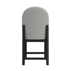 Portland Black/Grey Round Back Counter Stool (Set of 2) - Ornate Home