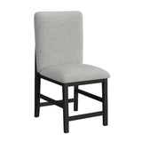 Portland Black/Grey Square Back Counter Stool (Set of 2) - Ornate Home