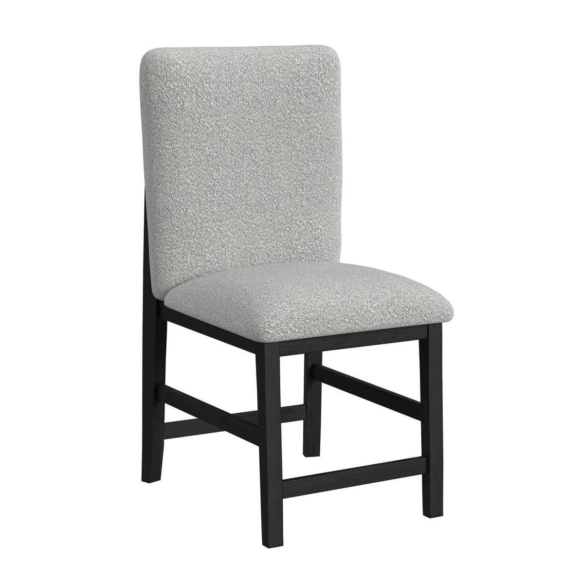 Portland Black/Grey Square Back Counter Stool (Set of 2) - Ornate Home