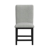 Portland Black/Grey Square Back Counter Stool (Set of 2) - Ornate Home