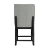 Portland Black/Grey Square Back Counter Stool (Set of 2) - Ornate Home
