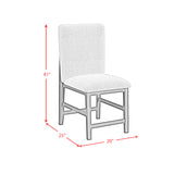Portland Black/Grey Square Back Counter Stool (Set of 2) - Ornate Home