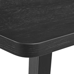 Portland Black Rectangular Dining Table - Ornate Home