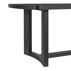 Portland Black Rectangular Dining Table - Ornate Home