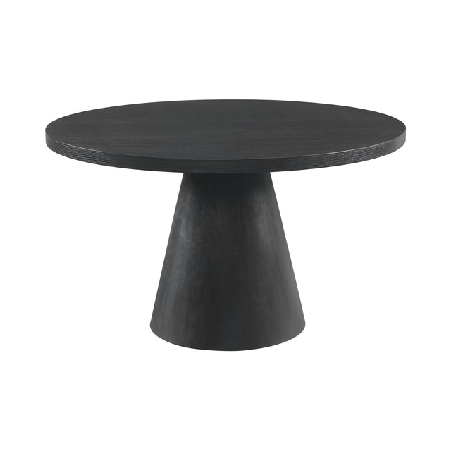 Portland Black Round Dining Table - Ornate Home