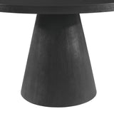 Portland Black Round Dining Table - Ornate Home