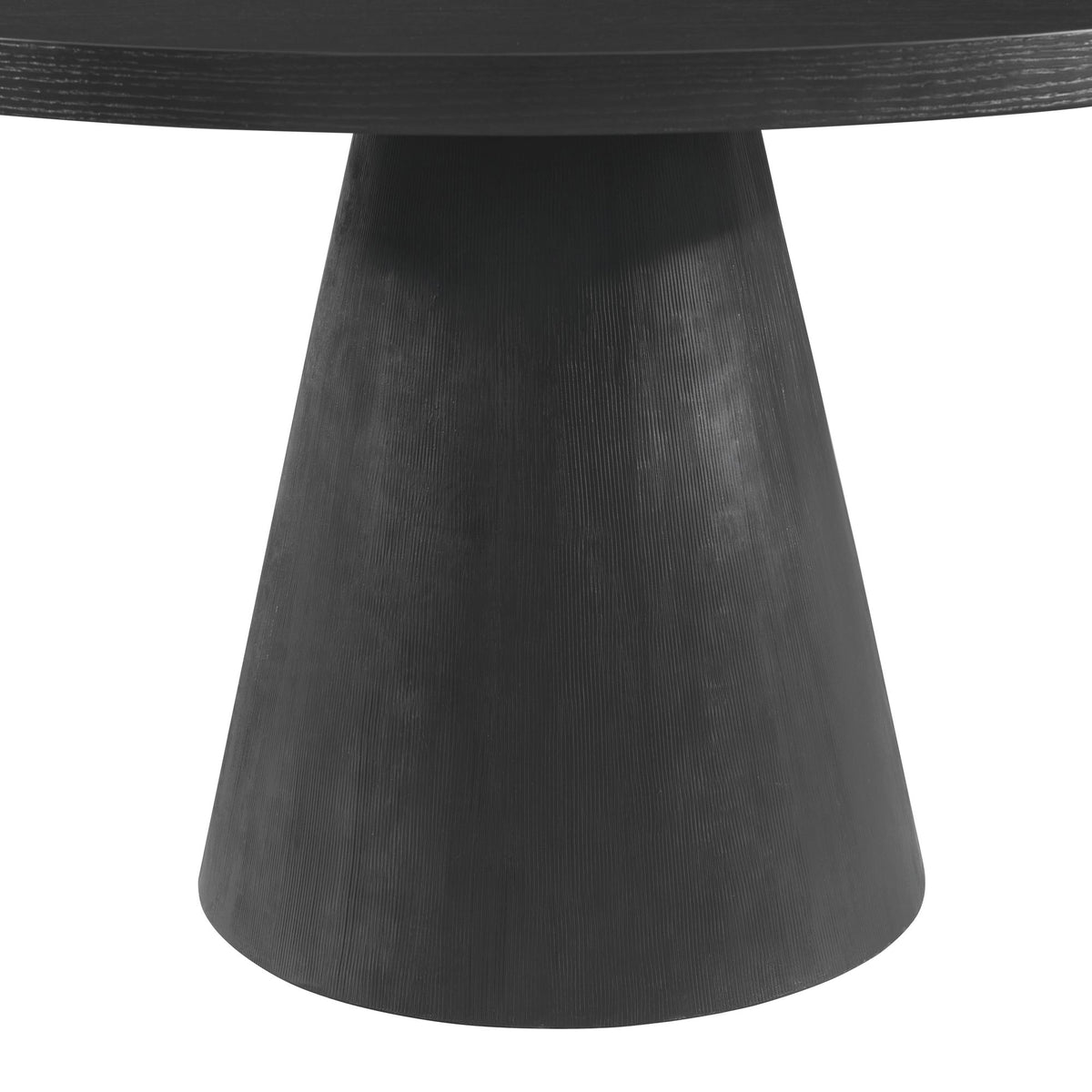 Portland Black Round Dining Table - Ornate Home
