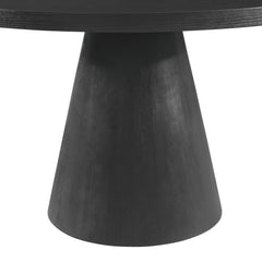Portland Black Round Dining Table - Ornate Home