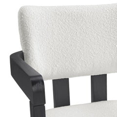 Portland Black/Snow White Arm Chair (Set of 2) - Ornate Home