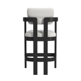 Portland Black/White Arm Barstool (Set of 2) - Ornate Home