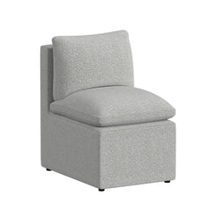 Portland Grey UPH Armless Chair Boucle - Ornate Home