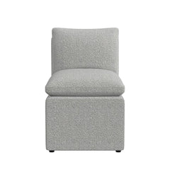 Portland Grey UPH Armless Chair Boucle - Ornate Home