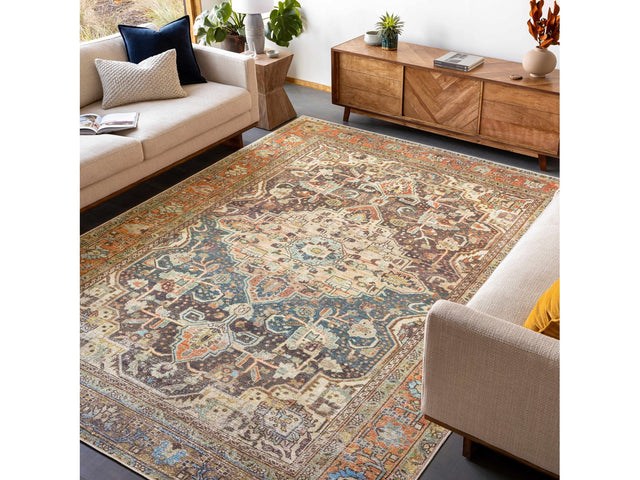 Portlaw Washable Area Rug - Ornate Home