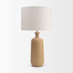 Portofino Cream Abaca Rope Bottle Table Lamp - Ornate Home