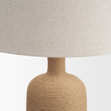 Portofino Cream Abaca Rope Bottle Table Lamp - Ornate Home