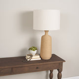 Portofino Cream Abaca Rope Bottle Table Lamp - Ornate Home