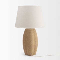 Portofino Natural Abaca Rope Table Lamp - Ornate Home