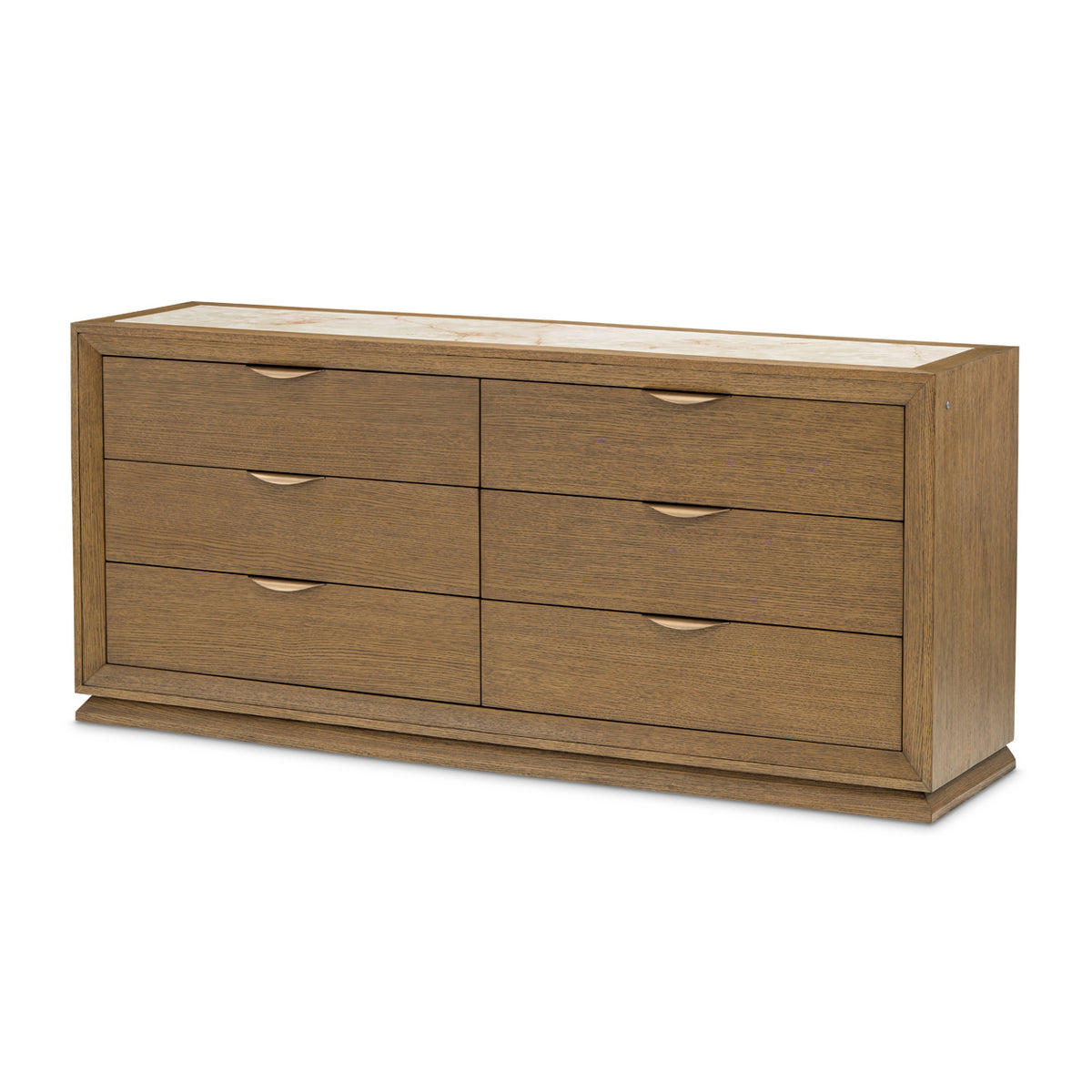 Portrait Sienna Brown Dresser with LED Lights