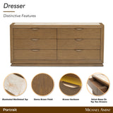 Portrait Sienna Brown Dresser with LED Lights