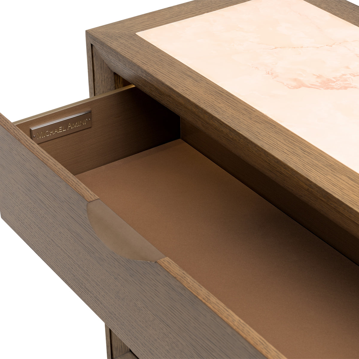 Portrait Sienna Brown Dresser with LED Lights