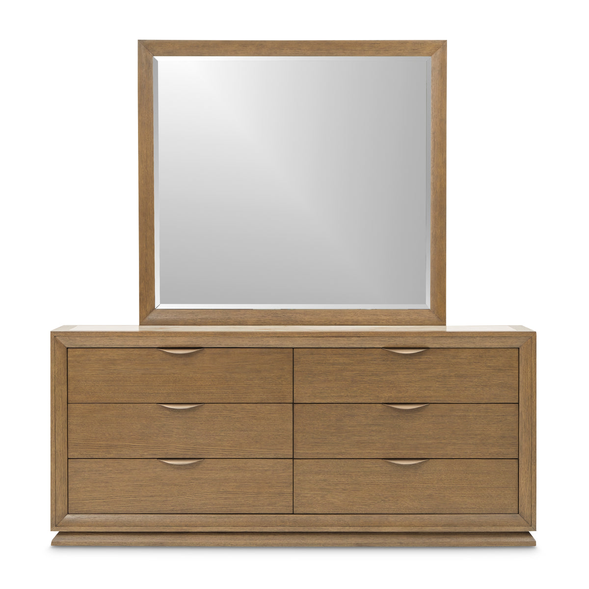 Portrait Sienna Brown Dresser with Mirror