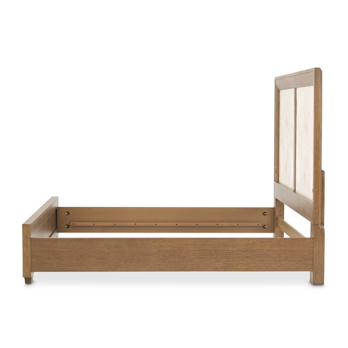 Portrait Sienna Brown Queen Panel Bed with LED Lights