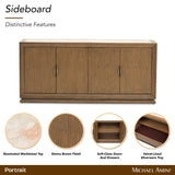 Portrait Sienna Brown Sideboard with LED Lights