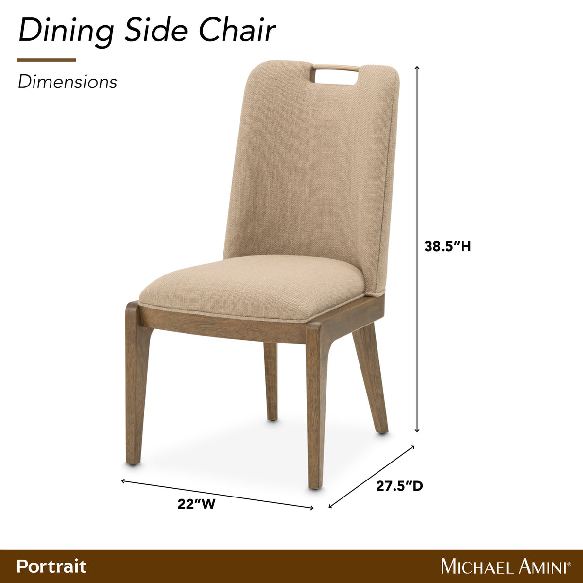 Portrait Sienna Brown/Toffee Dining Side Chair (Set of 2)