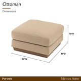 Portrait Sienna Brown/Toffee Ottoman