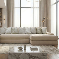 Portslade Warm Beige Sectional (Oversized) - Ornate Home