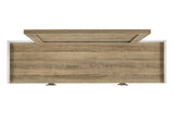 Posey Dusty Oak/White 4 Pc Queen Bedroom Set - Ornate Home