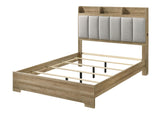 Posey Dusty Oak/White E.King Bed