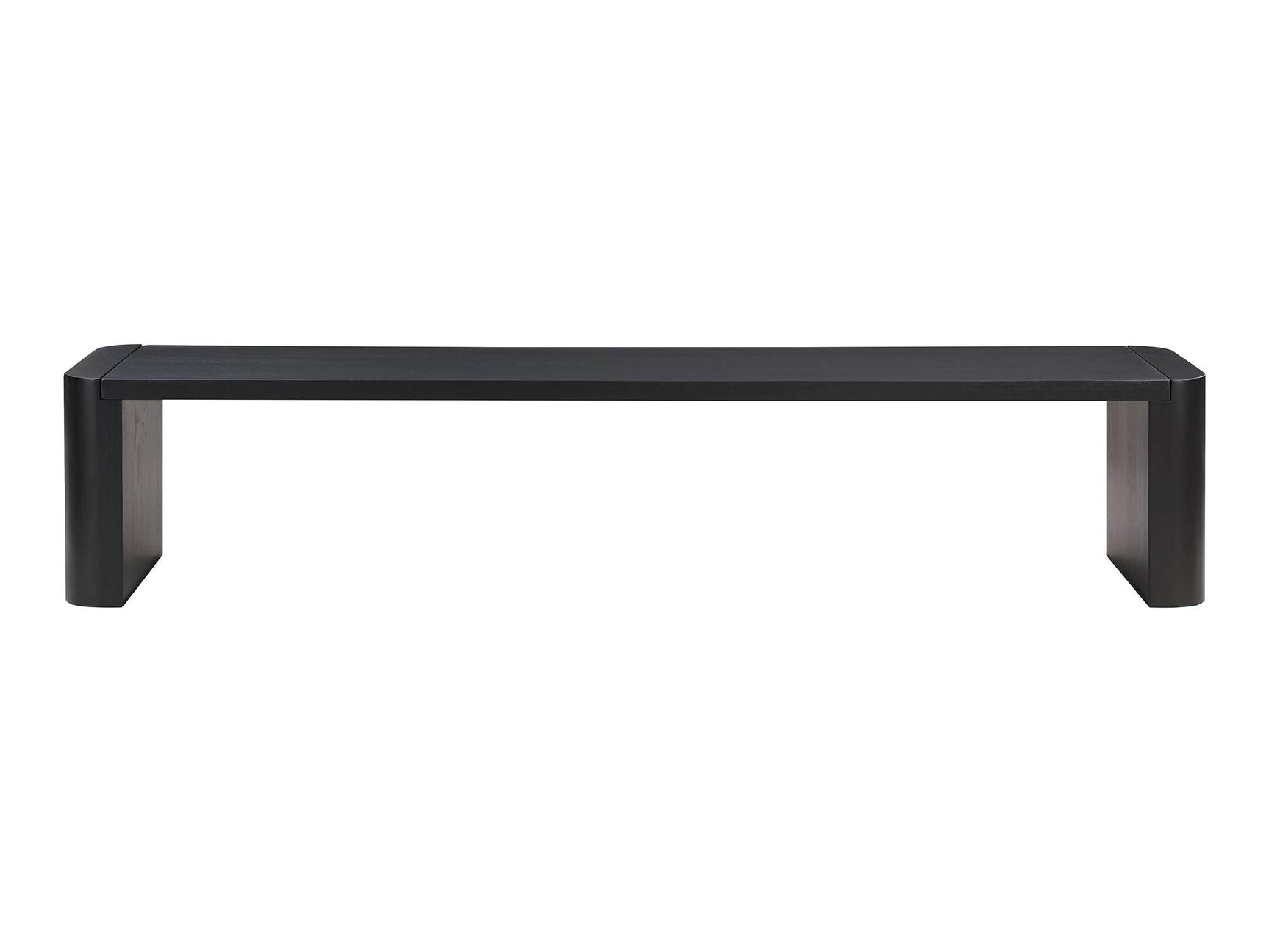 Post Black Large Dining Bench - Ornate Home