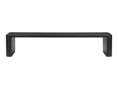 Post Black Large Dining Bench - Ornate Home