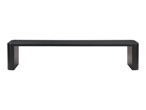 Post Black Large Dining Bench - Ornate Home