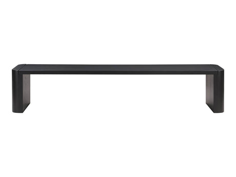 Post Black Large Dining Bench - Ornate Home