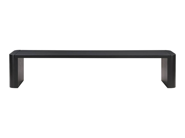 Post Black Large Dining Bench - Ornate Home