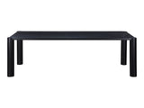Post Black Large Dining Table - Ornate Home