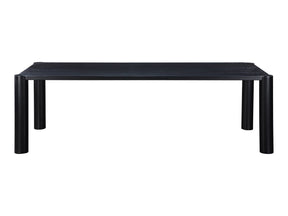Post Black Large Dining Table - Ornate Home