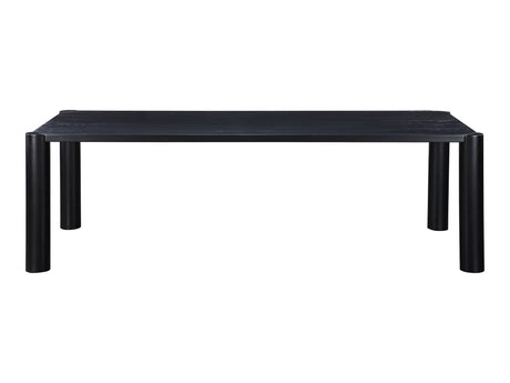 Post Black Large Dining Table - Ornate Home