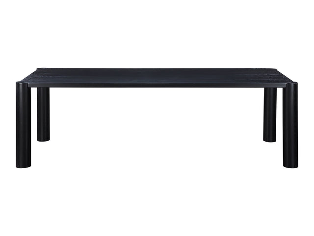 Post Black Large Dining Table - Ornate Home