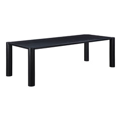 Post Black Large Dining Table - Ornate Home