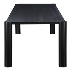 Post Black Large Dining Table - Ornate Home