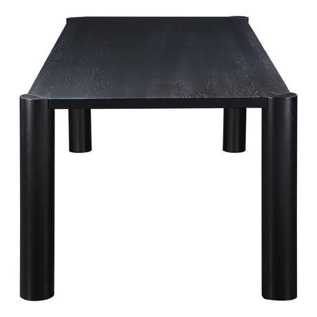 Post Black Large Dining Table - Ornate Home