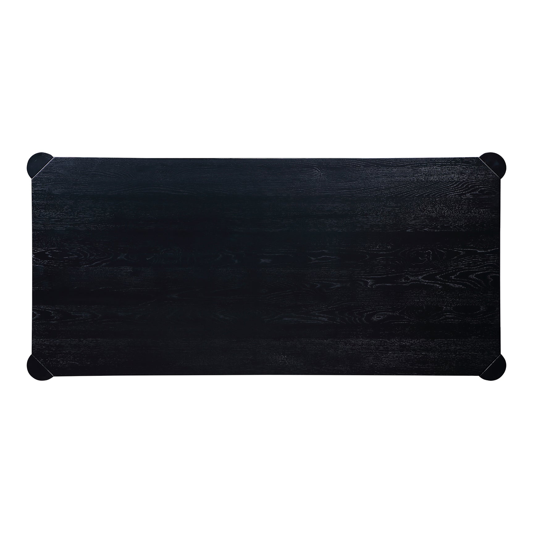 Post Black Large Dining Table - Ornate Home