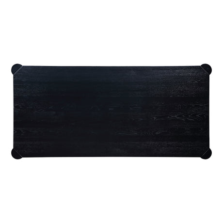 Post Black Large Dining Table - Ornate Home