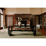 Post Black Large Dining Table - Ornate Home